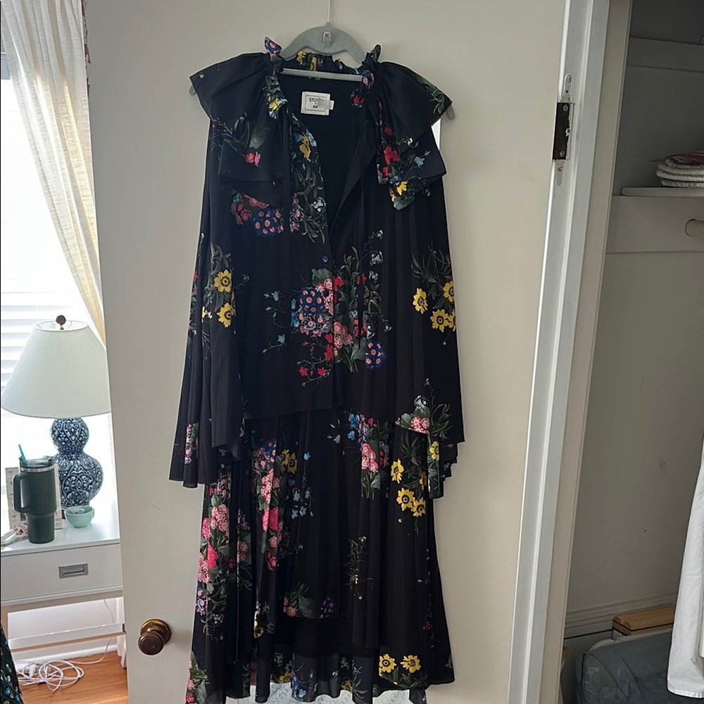 Erdem x H&M Floral Black Dress